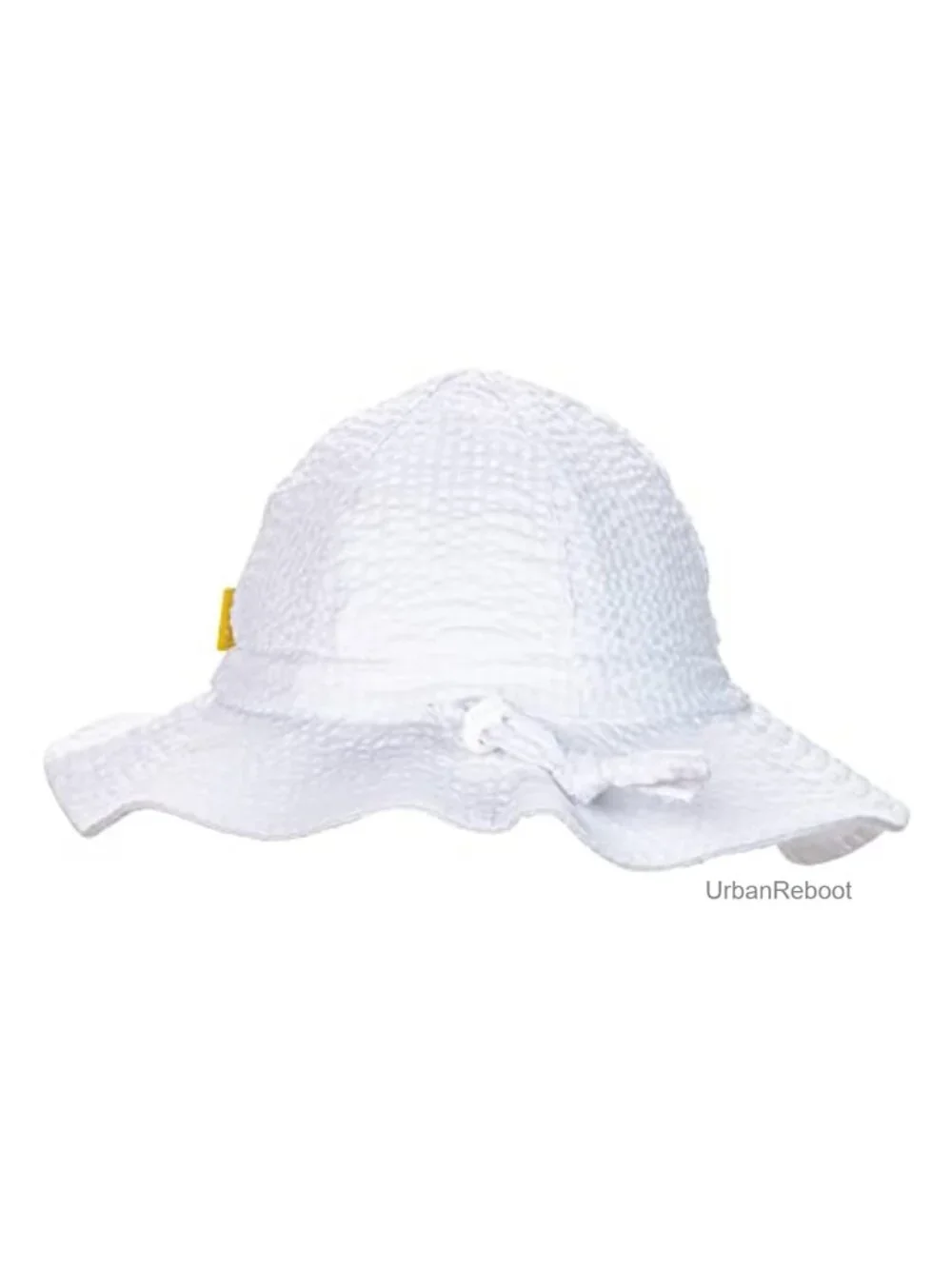 Baby Toddler Wide Brim Sun Hat UPF 50+ Bucket Cap Adjustable Seersucker